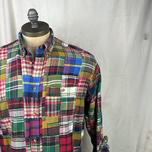 Orvis Patchwork Button Down Shirt - Picture 2 of 7